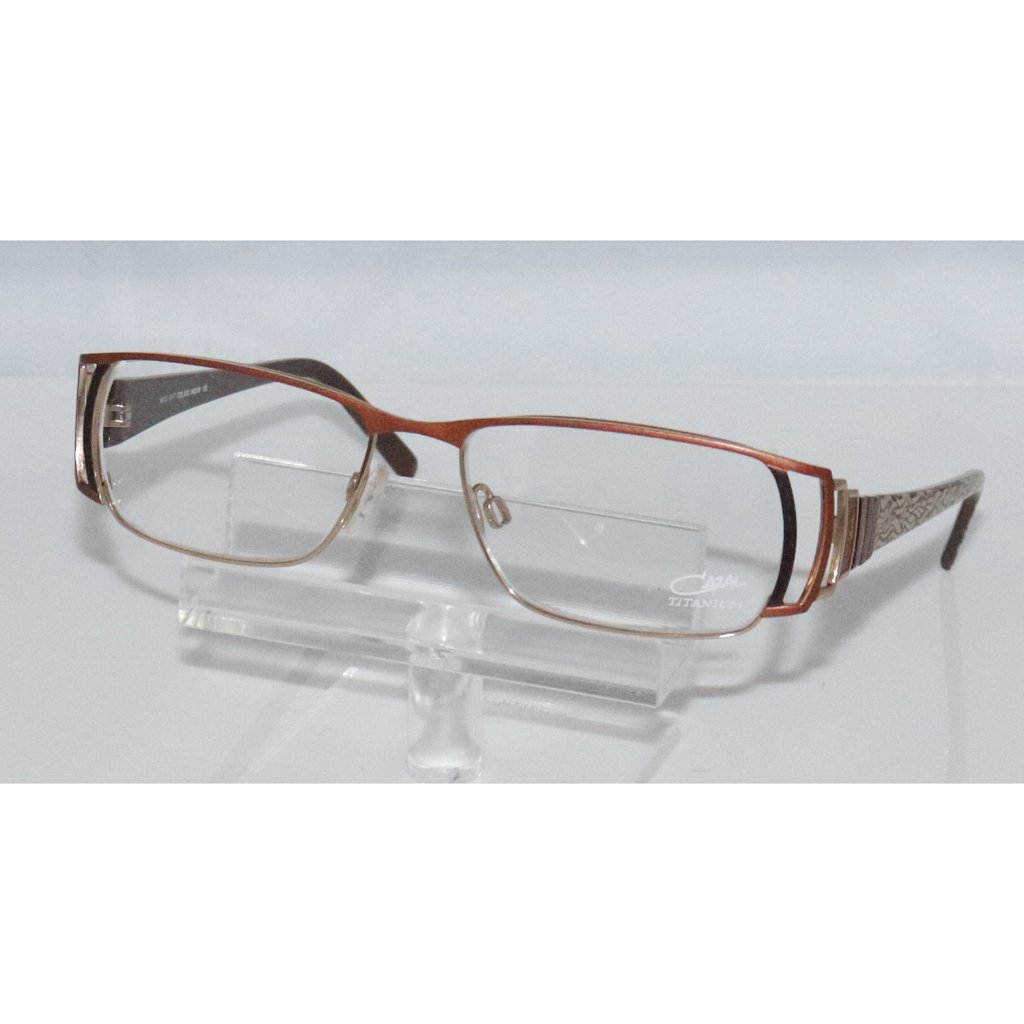 New Women's Cazal Brown & Gold Eyeglasses